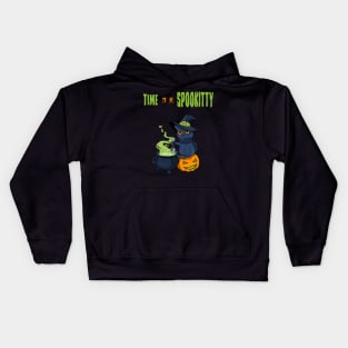 Time to be Spookitty Kids Hoodie